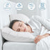 4 Pack Pillow Protector with Zipper, Breathable & Noiseless 100% Waterproof Pillow Cases, Standard Size 20'' 26'' White