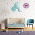 Pink Wall Clock - Silent Non Ticking Décor for Kids Room, Office, School, Bedroom, Kitchen, 12 Inch