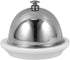 Ceramic Butter Dish with Lid - Stainless Steel Dome Container for Countertop, Kitchen Use