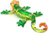 ZOOCRAFT Glass Gecko Figurine, Green Miniature Hand Blown Lampwork Animal Statue Decor