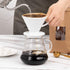 Restaurantware Restpresso 17 Ounce Coffee Dripper | 1 Reusable Coffee Cone with Drip Hole, White Ceramic Pour Over