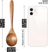6 6.7 inch Set, PCS Wooden Spoons for Honey, Small Wooden Spoons - Terrific for Tea, Coffee & Soup, Little Acacia Wood