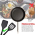 Silicone Small Serving Spatula Set of 4, Mini Turner for Kitchen Use, Small Spatulas for Egg, Steak, Pancake