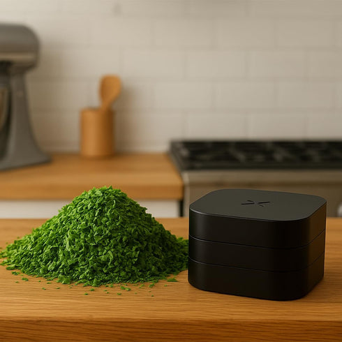 PAX Spice & Herb Mill Ergonomic Spice & Herb Mill Made from Aluminum for an Even, Medium Shred Square Shape for Better