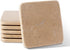 Set 6 3.9" inches Koville of Natural Marble Coasters for Coffee Table with Holder, Beige Yellow Marble Coaster Square