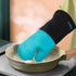 sungwoo Extra Long Silicone Oven Mitts, Heat Resistant Gloves with Non-Slip Grip for BBQ, Baking & Cooking