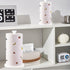 White Paper Towel Holder, Standing Countertop Roll Holder for Kitchen, Convenient Paper Towel Storage