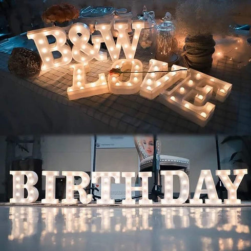 MUMUXI Marquee Light Up Letters | Large Light Up Numbers for Wedding, Birthday, Party Decoration (B)