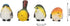 Zerodis Miniature Bird Decorative Figurines - Pack of 4 Resin Birds for Garden