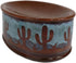 Ebros Rustic Southwestern Desert Cactus Bathroom Accent Figurine, Resin Decorative Bar Soap Dish