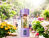 Portable Blender for Shakes and Smoothies, 380Ml 25 Watts with 6 Blades, USB Rechargeable Handheld Blender Purple