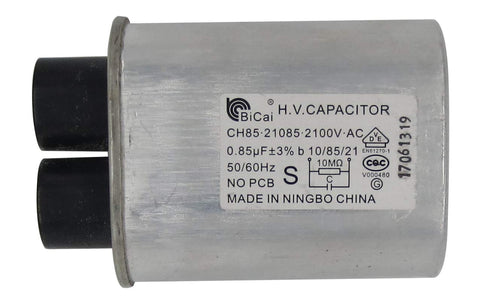CQC&VDE Certification Universal Household Microwave High Voltage Capacitor ch85 2100V AC H.V. Capacitor 10/85/21 50/60Hz