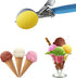 yuntop Set Set (2.48 Inch) Stainless Steel Ice Cream Scoop Dishers Scoops Cookie Scoop Food Scoop, Right Handed Scoop