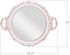Yash Counter 15.8' 13', YANIZU Decorative Mirror Tray, Round with Handles, Organizer for Perfume, Makeup, Jewelry