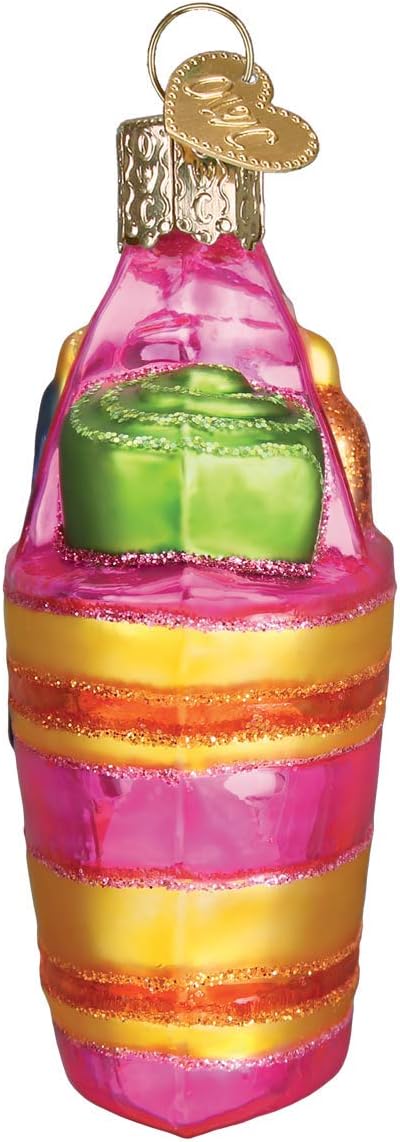 Old World Christmas Beach Bag Glass Blown Ornaments for Christmas Tree