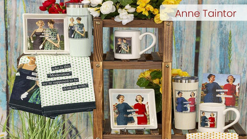 Boston International Anne Taintor Cocktail Beverage Paper Napkins, 5 x 5-Inches, Pinata, C024300