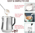 Milk Frother Wand with Stand - Milk Frother Handheld Battery Operated - Electric Whisk Coffee Frother - Drink Mixer Handheld Frother with Stand - Hand Frother for Coffee - Coffee Mixer Wand by ALPSPEAKS