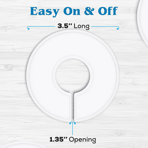 Set of 30 Blank White Closet Dividers for Hanging Clothes – Clothing Rack Dividers for Organization