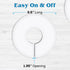 Set of 30 Blank White Closet Dividers for Hanging Clothes – Clothing Rack Dividers for Organization