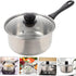 1 Set Stainless Steel Saucepan with Glass Strainer Lid, Induction Pot, Sauce Pot
