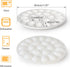 22 Cinf Ceramic Deviled Egg Containers Deviled Egg Platter Easter Gift Carrier Holder Trays with Slots for Holiday