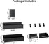 Mystozer Refrigerator,4 Pack Black(4 Pack) Magnetic Spice Rack for Magnetic Shelf,Fridge Magnet Organizer with Paper
