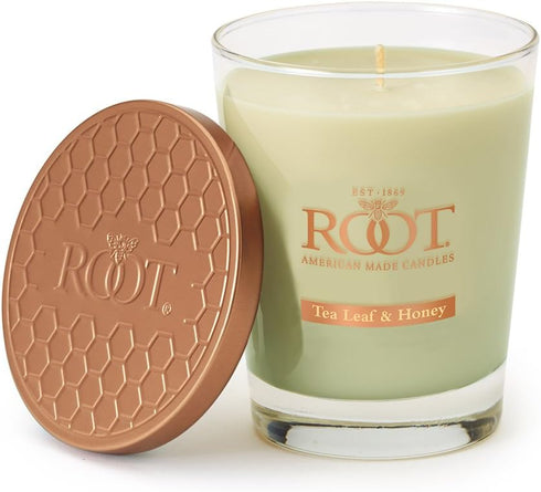 Root Candles Scented Candles Honeycomb Veriglass Premium Handcrafted Beeswax Blend Candle, Large,