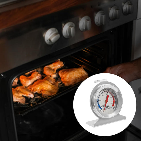 2 Pack Oven Thermometer, Instant Read Stainless Steel Grill Thermometer, 50-300 C/100-600 F for Cooking