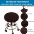 4 13-18 Inch ANWUCHEN Stool Covers - Soft Elastic Bar Stool Seat Covers for Round Wooden/Metal Chairs (Blue)