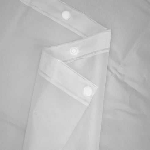 River Dream 2 Pack Snap in Shower Curtain Liner Replacements, 70 x 54, White, with Magnets, Removable Plastic(PEVA)