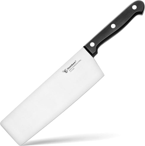 7.5-Inch Nakiri Knife, Razor Sharp High Carbon Stainless Steel Meat Cleaver, Vegetable Chopper