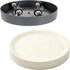 12.4" Plant Caddy with Hidden Wheels,2Pack Gray+Light Gray Round Heavy Duty Rolling
