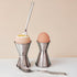 Set 2 NobleEgg Universal Egg Cups and Spoons for Soft Boiled Eggs, All Chicken Egg Sizes | Stainless Steel |