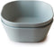 mushie Square Dinnerware Bowls for Kids - Made in Denmark, Set of 2 in Sage Color