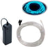 MaxLax 16.4ft/5m Pack 360 EL Wire Ice Blue, Portable Battery Neon Light Strip Cuttable Glowing Rope Lights for Parties