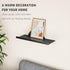 12") Floating Shelf for Wall, Wall Shelf, Off Center Metal Shelf for Decor, Modern Hanging Shelf for Storage with Lip