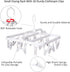 Foldable Clip Hangers with 26 Drying Clips, Plastic Laundry Clip and Drip Drying Hanger for Socks, Bras, White