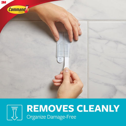 Command Packaging Shower Caddy with Water Resistant Strips, Organize Your Bathroom, Easy to Open Bathroom Decor