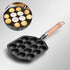 Takoyaki Pan, 14 Holes Cast Iron Nonstick Grill Pan, Detachable Handle, Octopus Meat Balls Maker