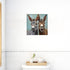 CCWACPP Funny Animal Wall Art - Donkey Canvas Prints for Farmhouse Bathroom and Bedroom Decor (12" x 12")