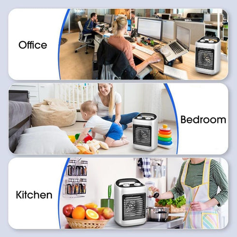SUIDREAMS 6 Portable Air Conditioners, Personal Evaporative Air Cooler with Wind Speeds Small Air Conditioner Fan