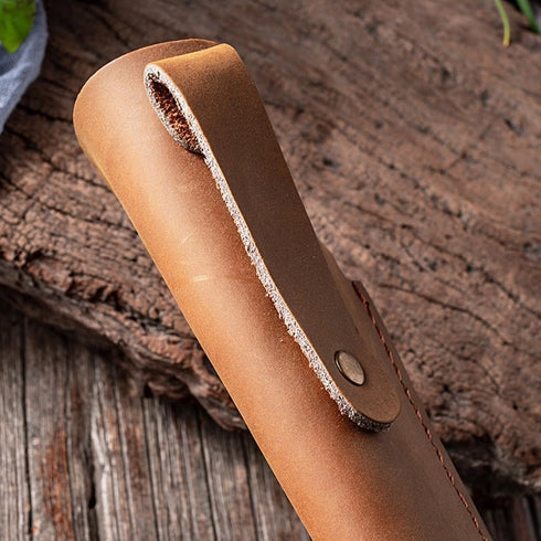 MiOYOOW Leather Knife Sheath, Boning Knife Pouch for Chef Fruit Knife, Camping Kitchen Outdoor Cooking