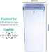 BopTop Airtight Food Storage Container, 2500ml Mechanical Silicone Seal Canister, BPA-Free