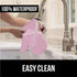 Gorilla Grip Heat and Slip Resistant Silicone Oven Mitts Set, Waterproof, Long Flexible Gloves for Cooking, Pink