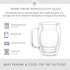 JoyJolt Cadus Double Wall Insulated Glass Coffee Cups Set of 2 - 10-Ounces Tea Glasses