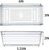 Backerysupply Clear Plastic Drawer Organizer Tray for Vanity Cabinet (Set of 8)