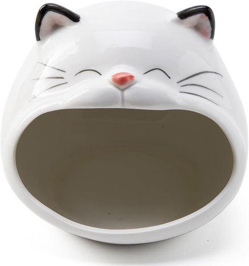 FAQQI Ceramic Cat Sponge Holder for Kitchen Sink Cute Sponge Holder and Novelty