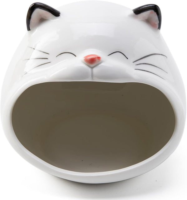 FAQQI Ceramic Cat Sponge Holder for Kitchen Sink Cute Sponge Holder and Novelty