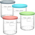 Replacement for Creami Deluxe Pints and Lids 4 Pack,Compatible with Ninja Creami
