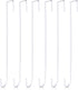 Hotop 15 Inch Wreath Hangers for Front Door - Steel Over The Door Hooks for Christmas and Halloween Decoration (White,